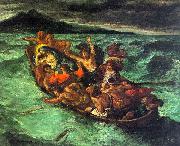 Christ on the Lake of Gennesaret Eugene Delacroix
